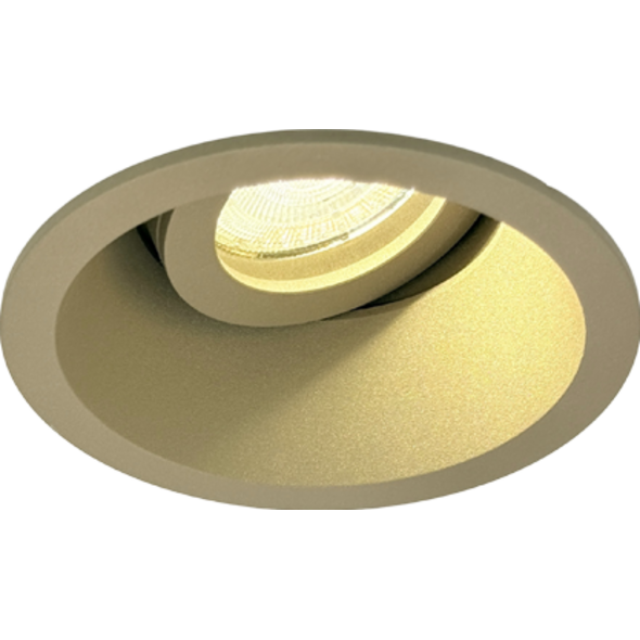 Sigmalicht Inbouwspot armatuur Reno rond champagne