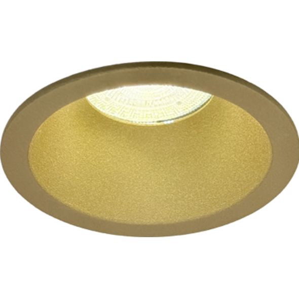 Sigmalicht Inbouwspot armatuur Hollow rond champagne, verdiept