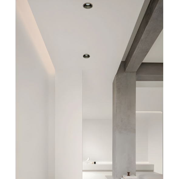 Sigmalicht Inbouwspot armatuur Hollow rond champagne, verdiept