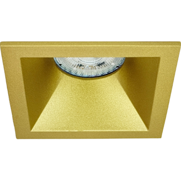 Sigmalicht Inbouwspot armatuur Hollow vierkant goud, verdiept