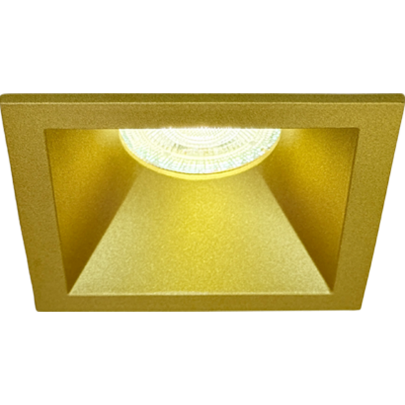 Sigmalicht Inbouwspot armatuur Hollow vierkant goud, verdiept