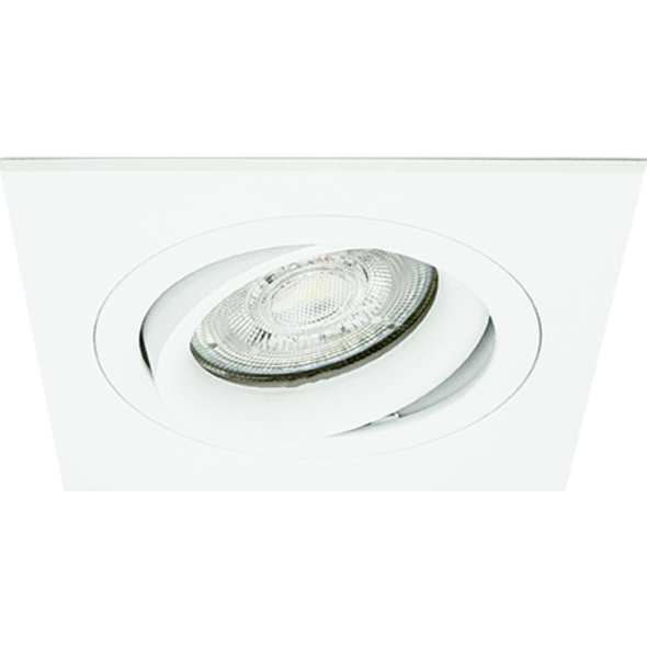 Sigmalicht Inbouwspot armatuur Parox rond wit, kantelbaar