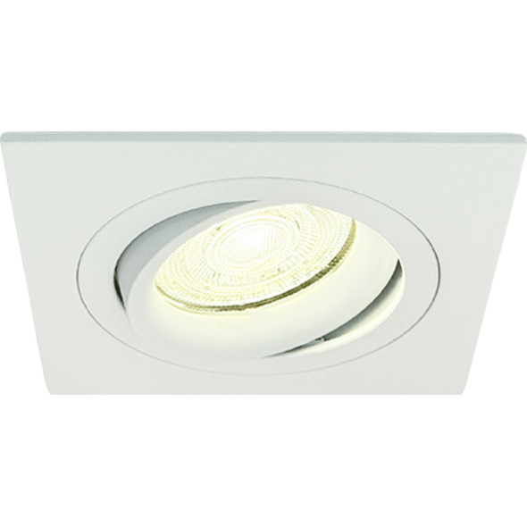 Sigmalicht Inbouwspot armatuur Parox rond wit, kantelbaar