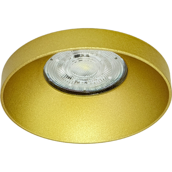 Sigmalicht Inbouwspot armatuur Puck rond goud