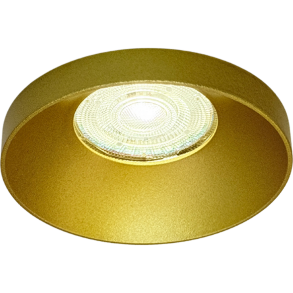 Sigmalicht Inbouwspot armatuur Puck rond goud