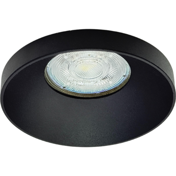 Sigmalicht Inbouwspot armatuur Puck rond zwart