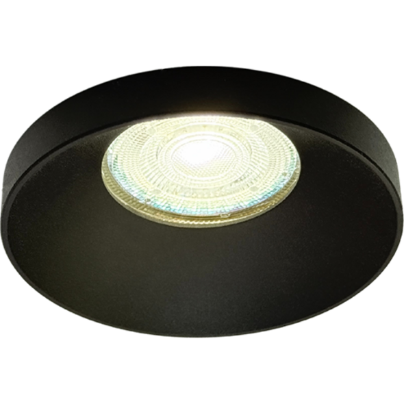 Sigmalicht Inbouwspot armatuur Puck rond zwart