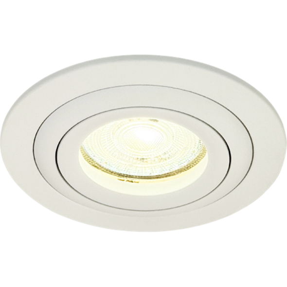 Sigmalicht Inbouwspot armatuur Dope rond wit, kantelbaar