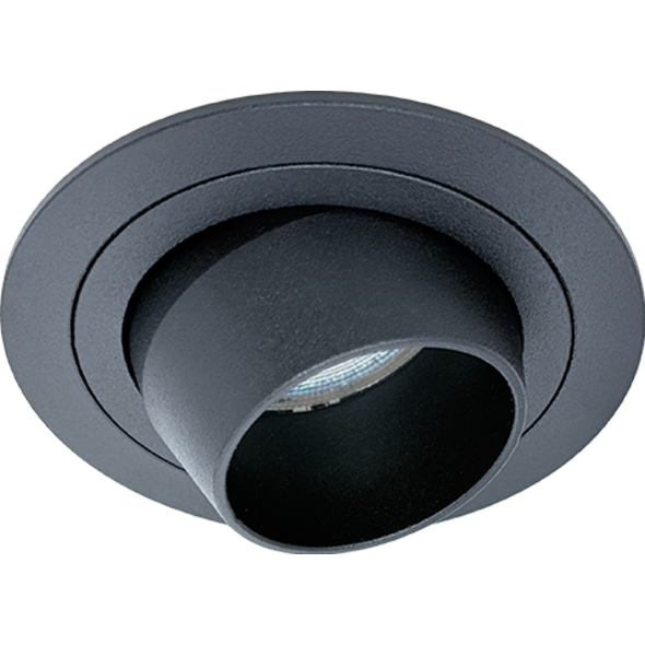 Sigmalicht Inbouwspot armatuur Arrow rond zwart