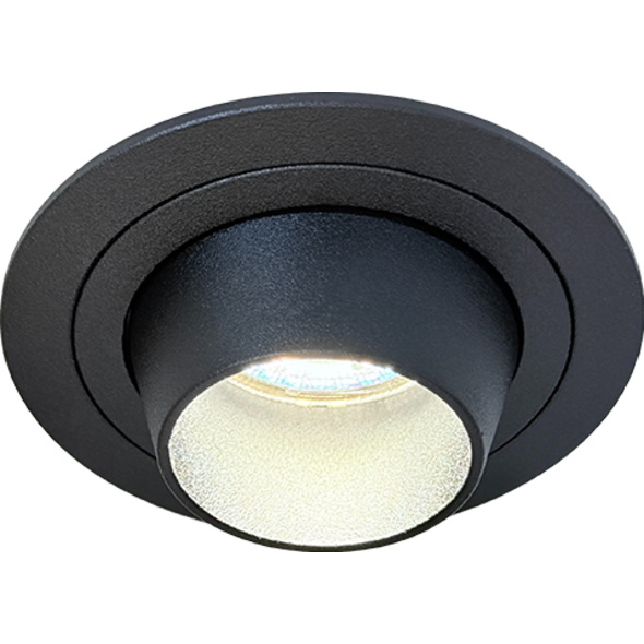 Sigmalicht Inbouwspot armatuur Arrow rond zwart