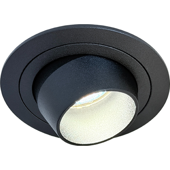Sigmalicht Inbouwspot armatuur Arrow rond zwart
