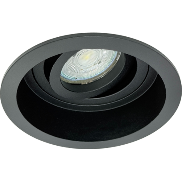 Sigmalicht Inbouwspot armatuur Orbit rond zwart