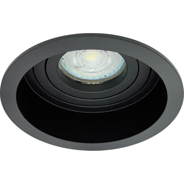 Sigmalicht Inbouwspot armatuur Orbit rond zwart