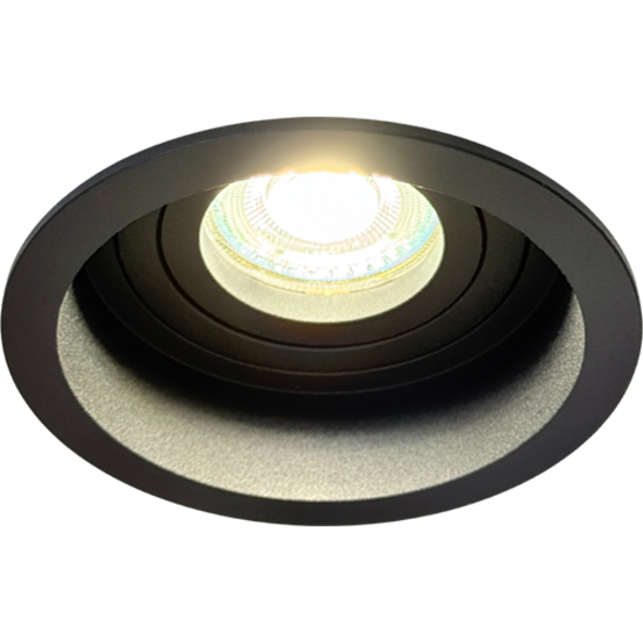 Sigmalicht Inbouwspot armatuur Orbit rond zwart