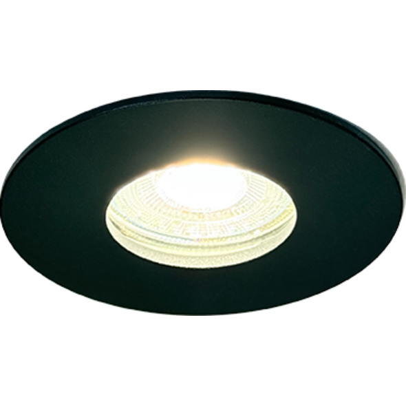 Sigmalicht Inbouwspot armatuur Lucid rond zwart, ip65