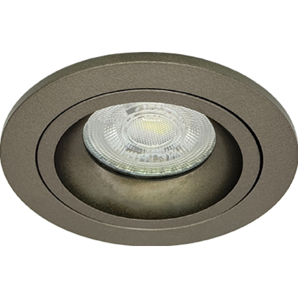 Sigmalicht Inbouwspot armatuur Semi rond brons, ip54