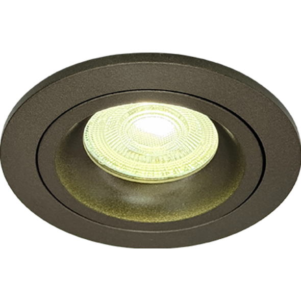 Sigmalicht Inbouwspot armatuur Semi rond brons, ip54