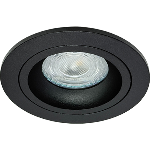 Sigmalicht Inbouwspot armatuur Semi rond zwart, ip54