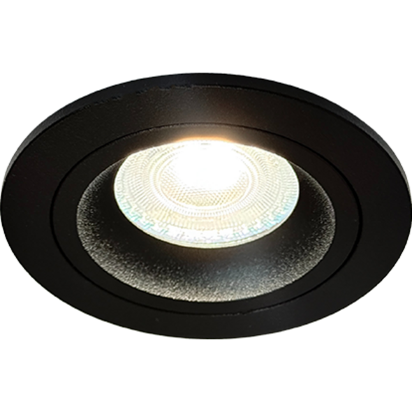 Sigmalicht Inbouwspot armatuur Semi rond zwart, ip54