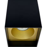 Sigmalicht Opbouwspot armatuur Peeq vierkant losse ring goud