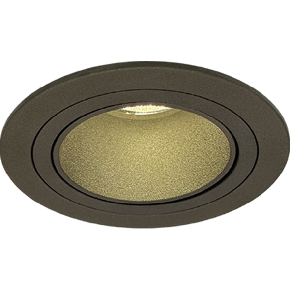 Sigmalicht Inbouwspot armatuur Plato rond brons, kantelbaar