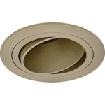 Sigmalicht Inbouwspot armatuur Plato rond champagne, kantelbaar