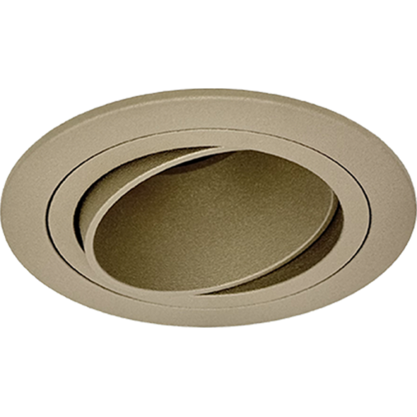Sigmalicht Inbouwspot armatuur Plato rond champagne, kantelbaar