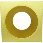 Sigmalicht Opbouwspot armatuur Squalo vierkant losse ring goud