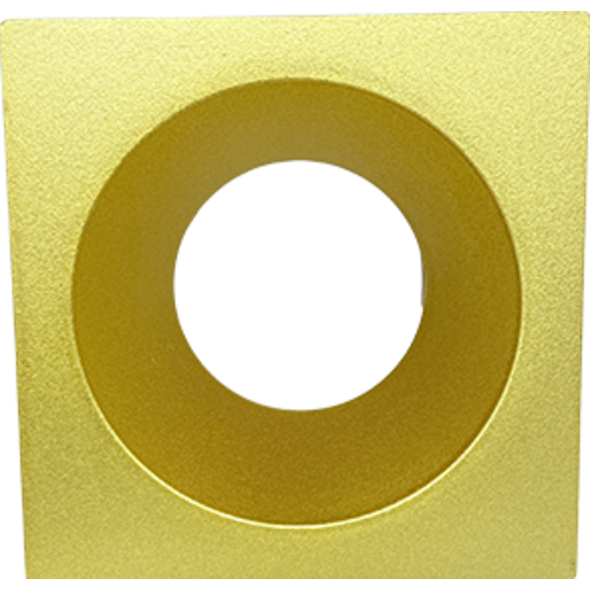 Sigmalicht Opbouwspot armatuur Squalo vierkant losse ring goud