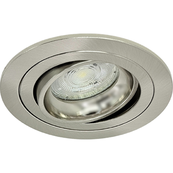 Sigmalicht Inbouwspot armatuur Nova rond nickel, kantelbaar