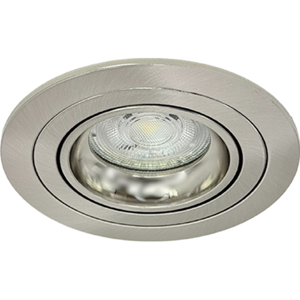 Sigmalicht Inbouwspot armatuur Nova rond nickel, kantelbaar