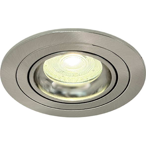Sigmalicht Inbouwspot armatuur Nova rond nickel, kantelbaar