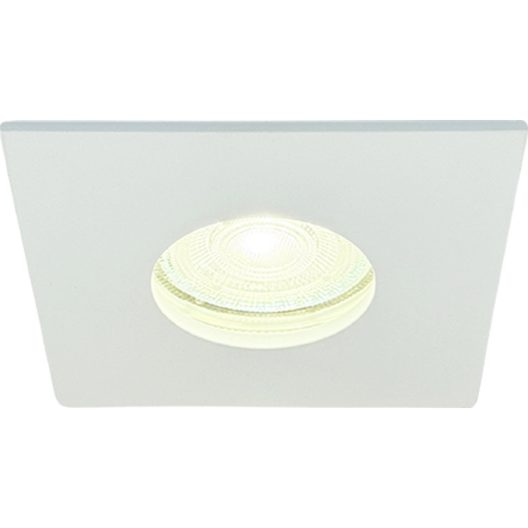 Sigmalicht Inbouwspot armatuur Lucid vierkant wit, ip65