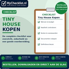 Checklist tiny house kopen