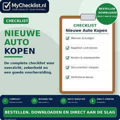 Checklist nieuwe auto kopen