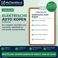 Checklist elektrische auto kopen