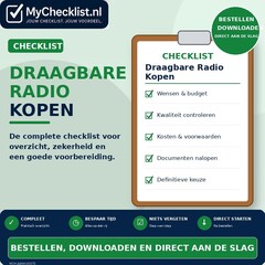 Checklist draagbare radio kopen