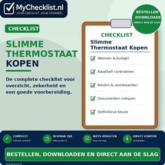 Checklist slimme thermostaat kopen