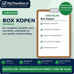 Checklist box kopen