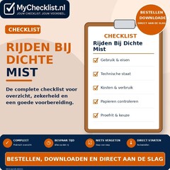 Checklist rijden bij dichte mist