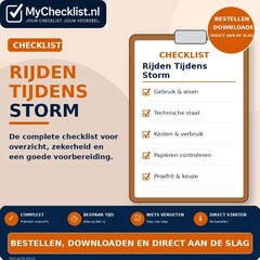 Checklist rijden tijdens storm
