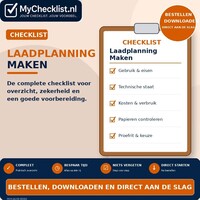 Checklist laadplanning maken met uitgebreide stappen en controlepunten
