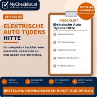 Checklist elektrische auto tijdens hitte met uitgebreide stappen en controlepunten