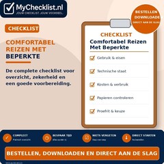 Checklist comfortabel reizen met beperkte mobiliteit