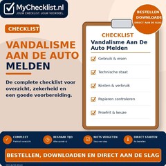 Checklist vandalisme aan de auto melden