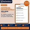 Checklist gestolen autosleutels melden