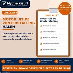 Checklist motor uit de winterstalling halen