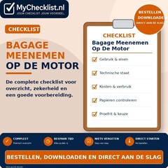 Checklist bagage meenemen op de motor