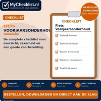 Checklist fiets voorjaarsonderhoud met uitgebreide stappen en controlepunten