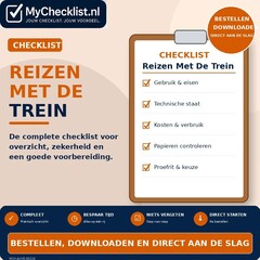 Checklist reizen met de trein